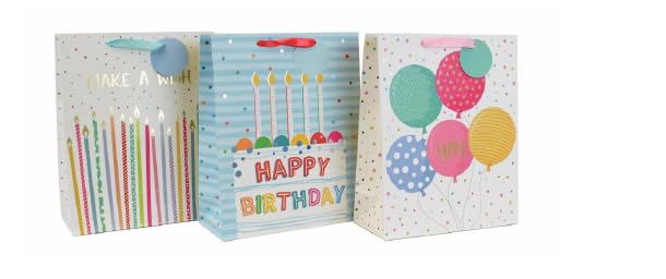 Floral Gift Bags (Happy Birthday Set)