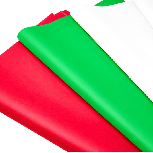 Christmas Tissue Paper for Gift Bags 100 Sheets | Red Green and White Christmas Sheets-Christmas Wrapping Tissue Paper Bulk 20 X 20" Tissue Sheets