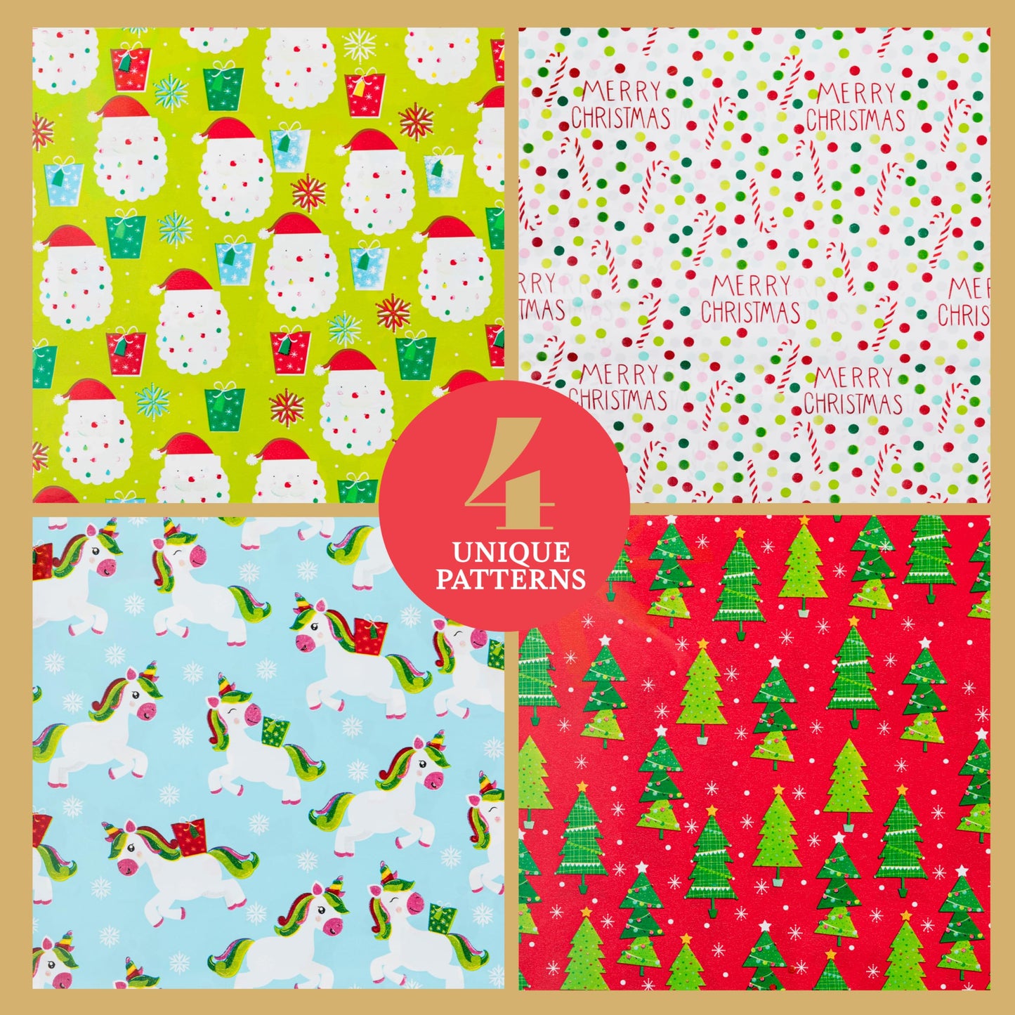 Cmas Gift Wrap 20ct-Child